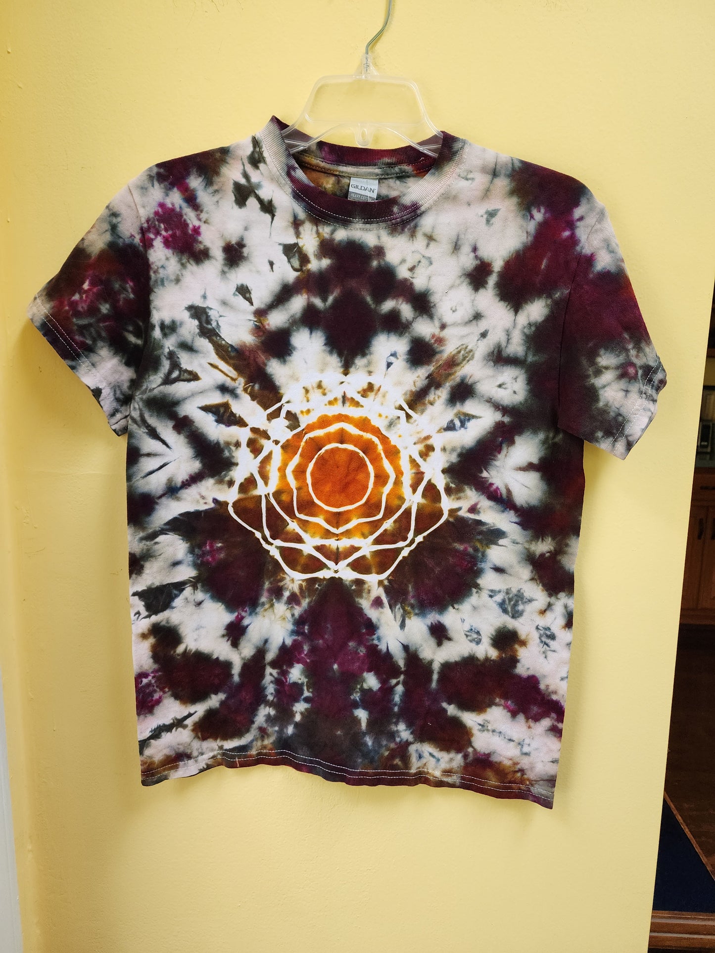 Youth Small neutral mandala tie dye tshirt