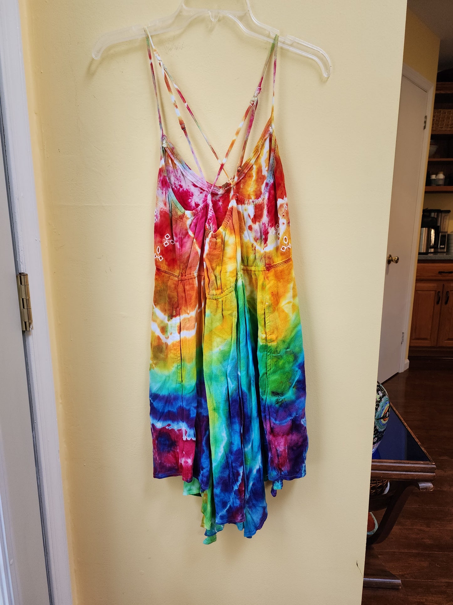 Small Rainbow geode tie dye dress