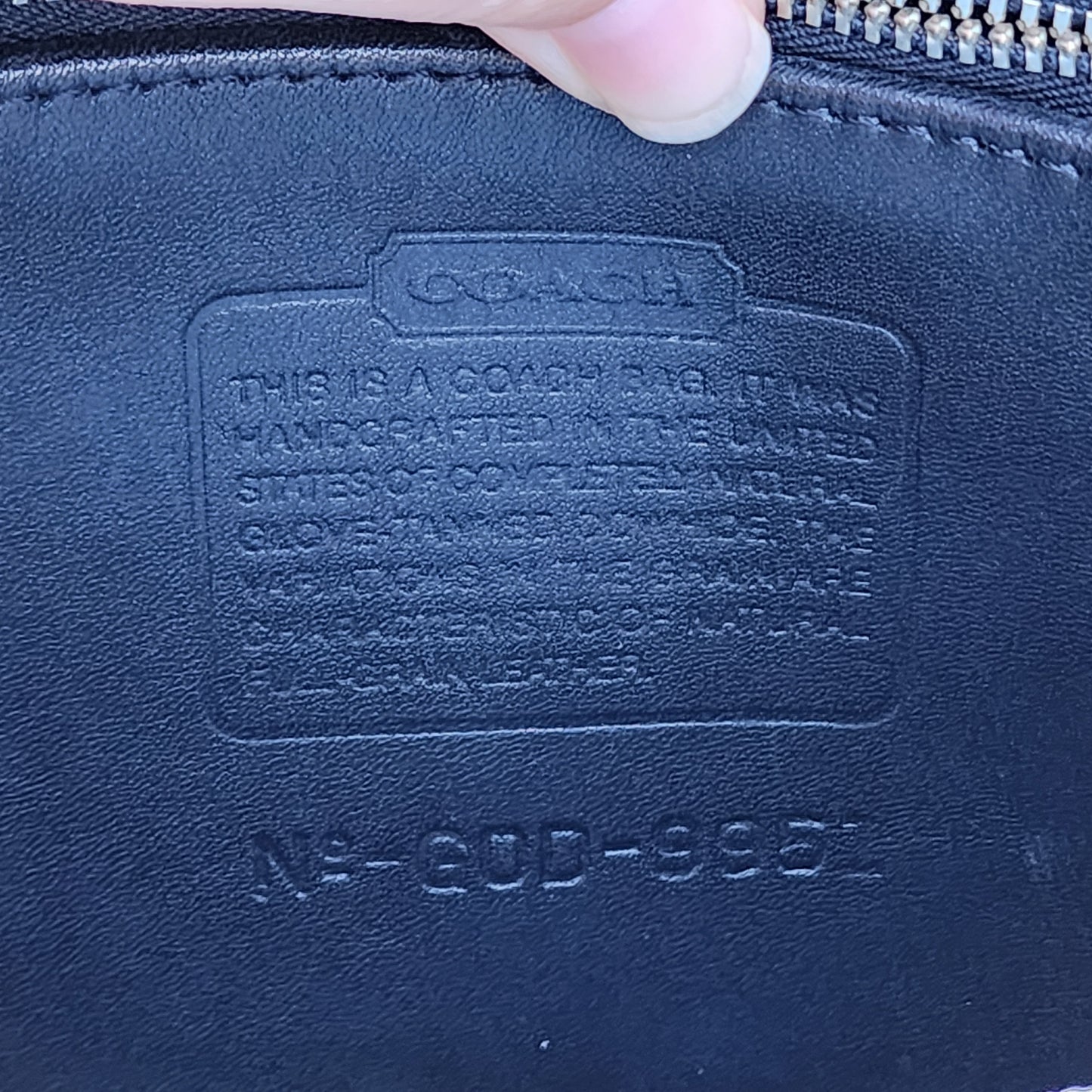 COACH Vintage Patricia's Legacy Leather Crossbody Bag 9951 Black USA