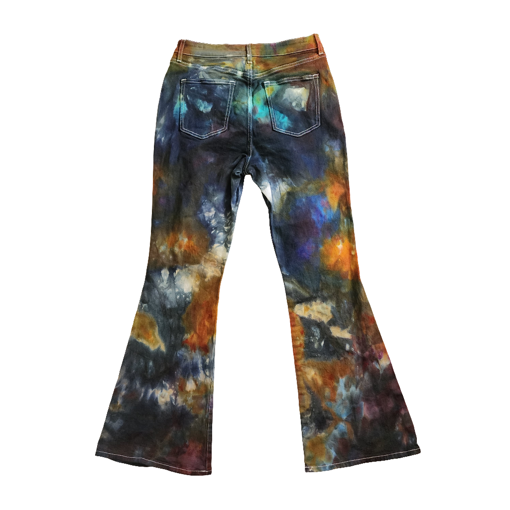 Women's fit size 8 Tie Dye Denim Bell Bottoms