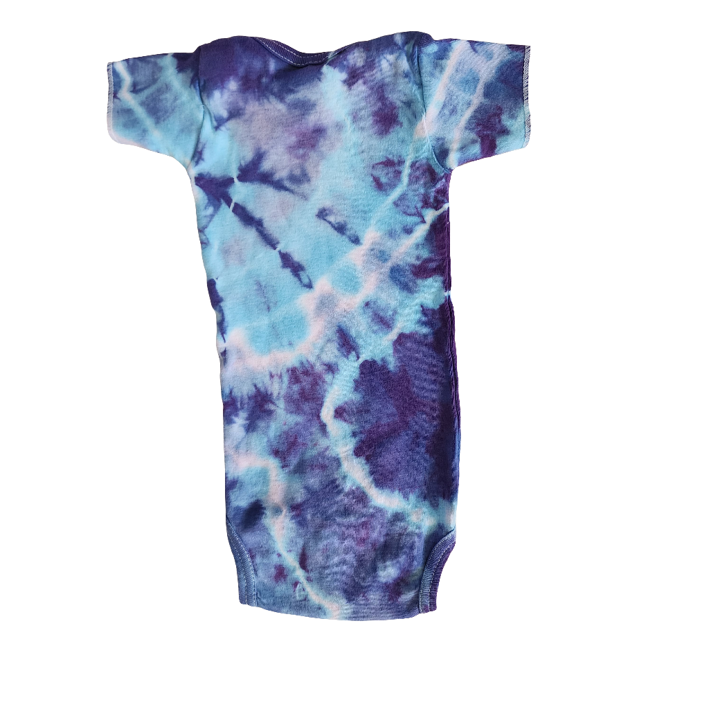 Seed of Life Geode Tie dye Baby Onesie 3-6 Months