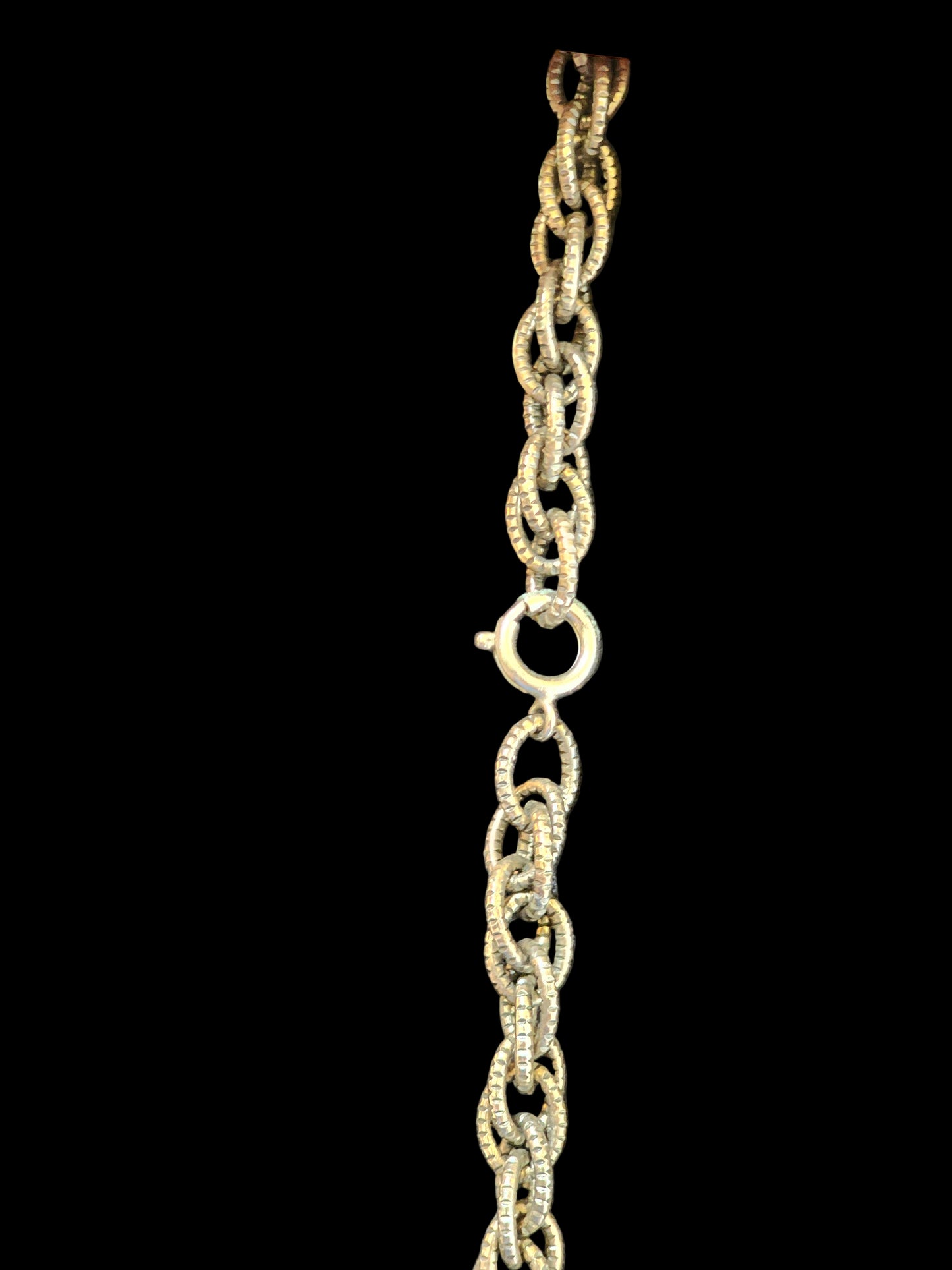 Vintage 1970s White Owl Pendant Gold Chain Necklace