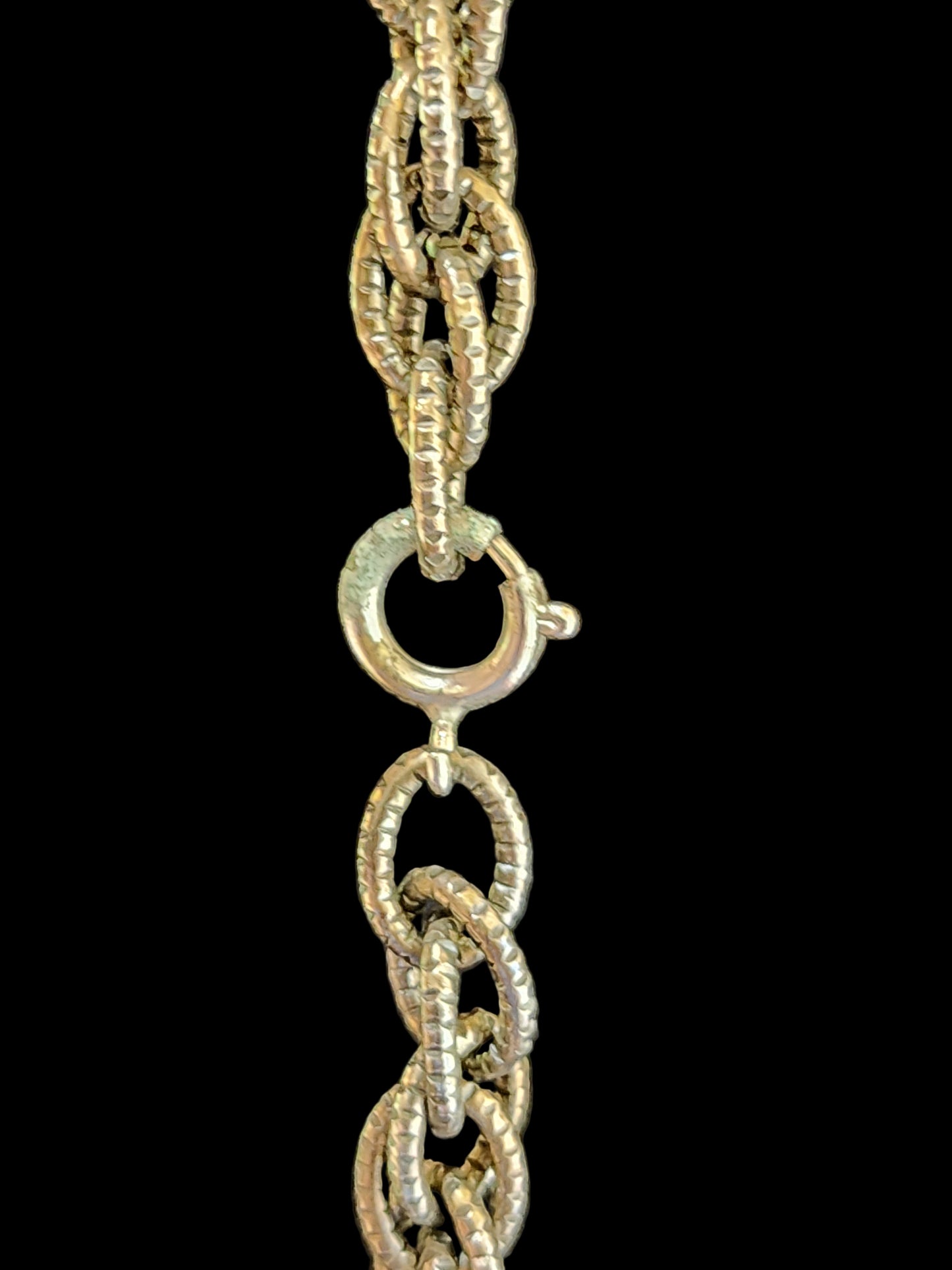 Vintage 1970s White Owl Pendant Gold Chain Necklace