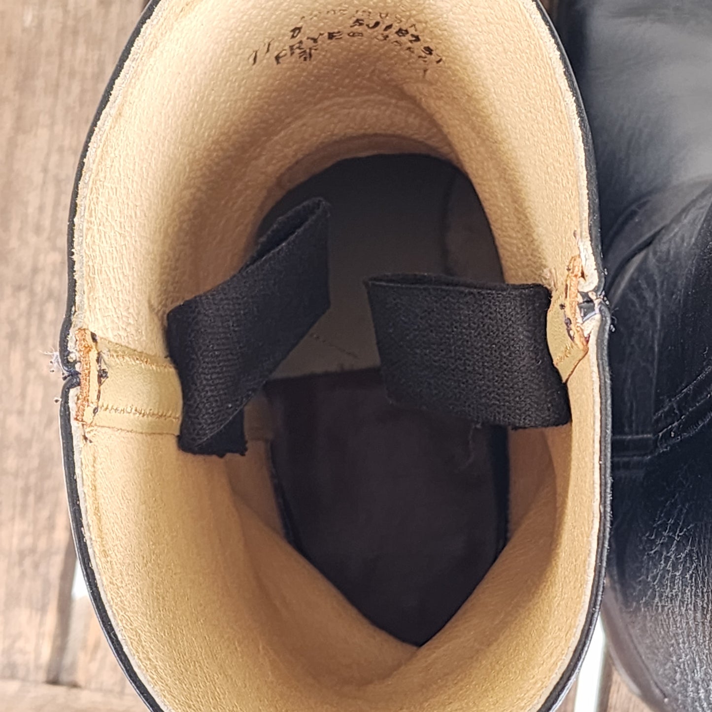 Mens 11 D Black Frye Harness Boots Western Made In USA