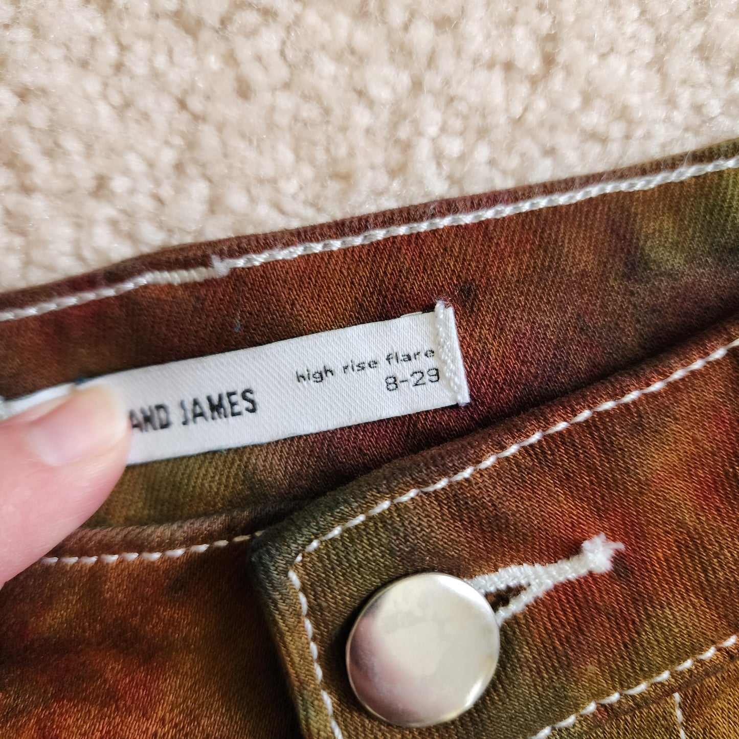 Women's fit size 8 Tie Dye Denim Bell Bottoms