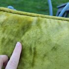 Ramblewood Vintage 60s/70s Orange Yellow Butterfly Pillow With Green Velvet