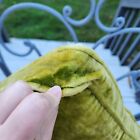 Ramblewood Vintage 60s/70s Orange Yellow Butterfly Pillow With Green Velvet