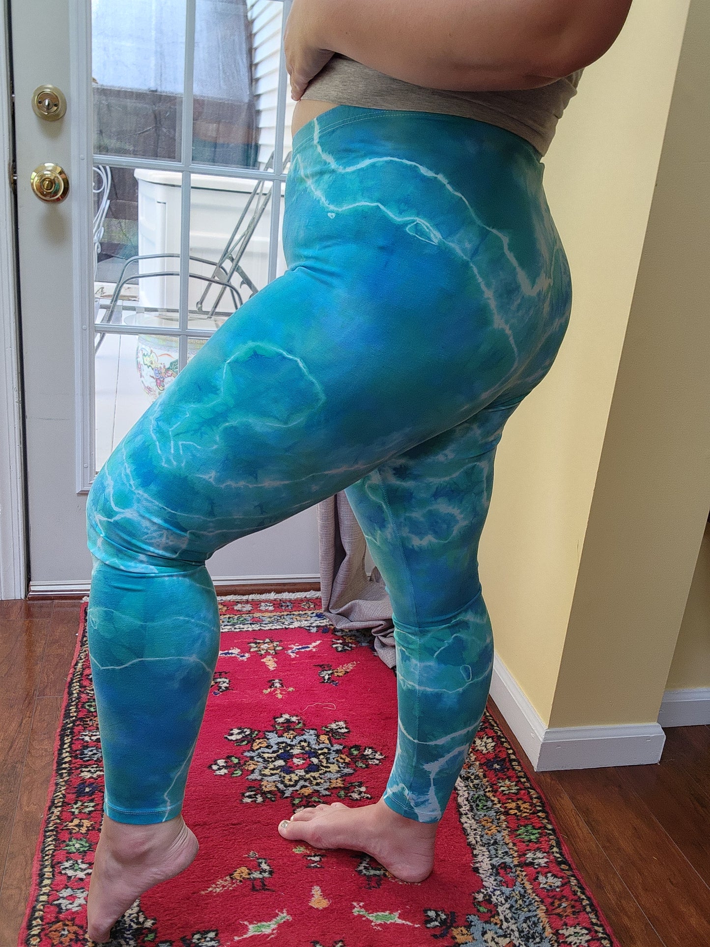 XL Sea dream high rise tie dye geode leggings