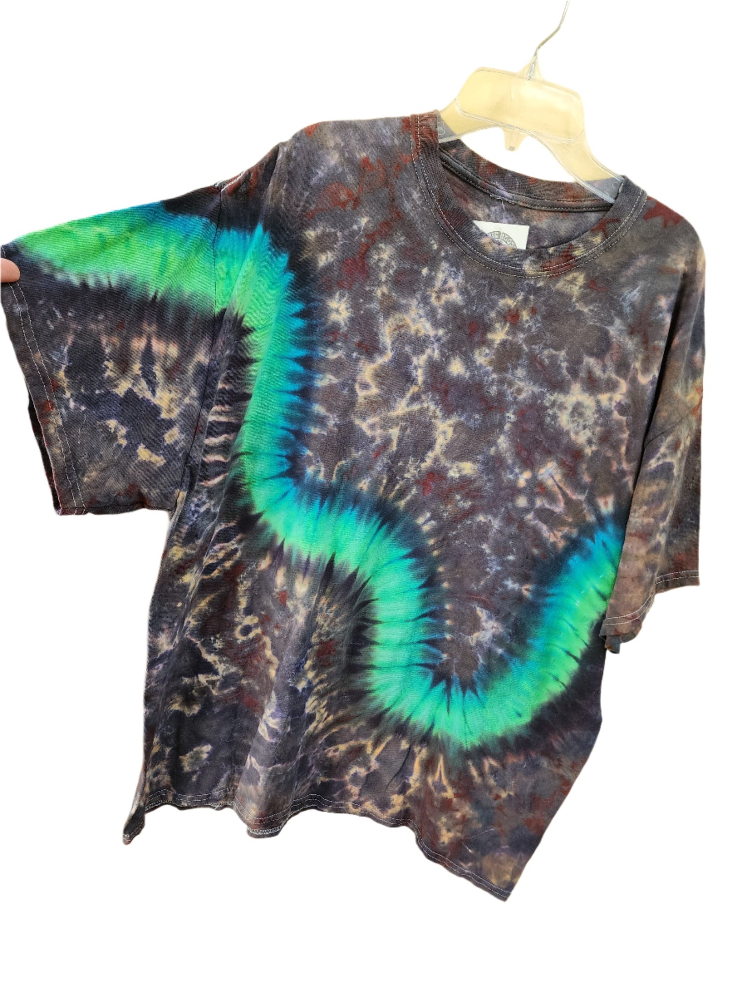 XL Green Neutral Tie Dye T-Shirt