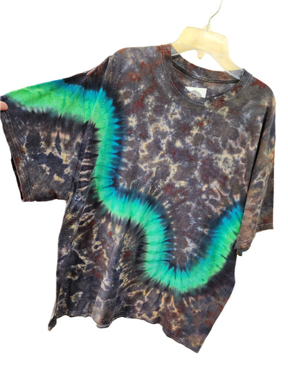 XL Green Neutral Tie Dye T-Shirt
