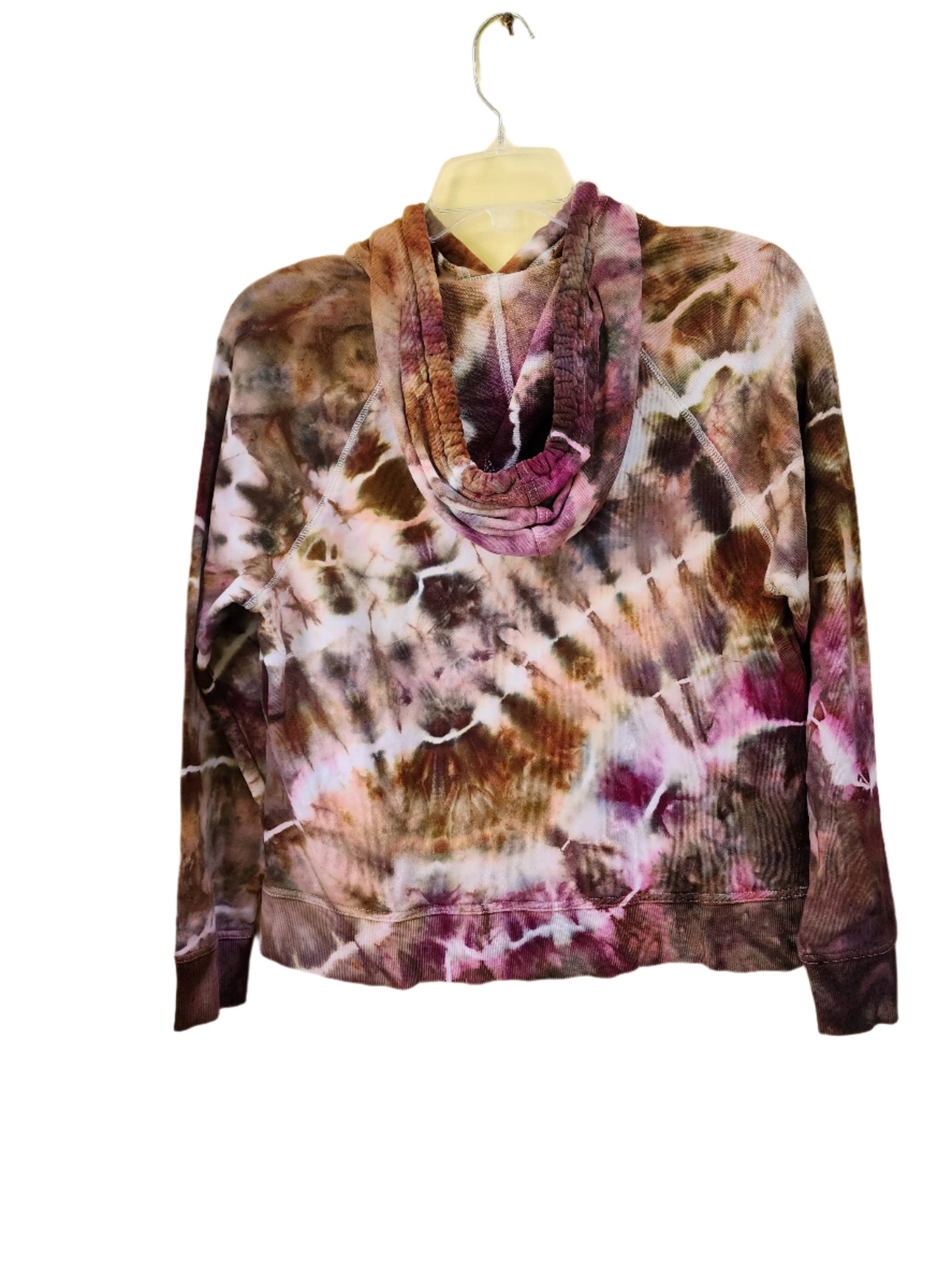 XS Neutral Vibe Tie Dye Geode Hoodie