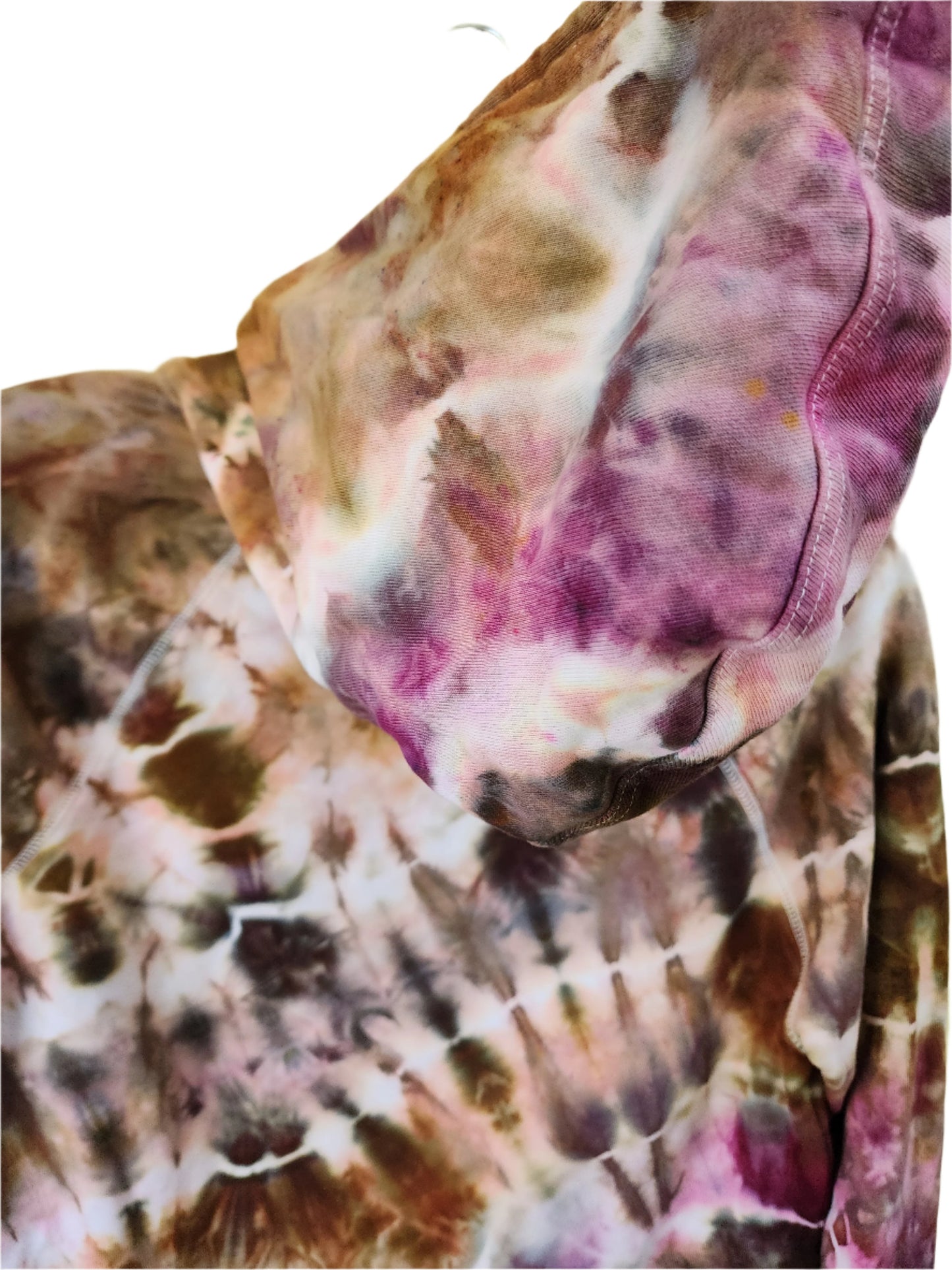 XS Neutral Vibe Tie Dye Geode Hoodie