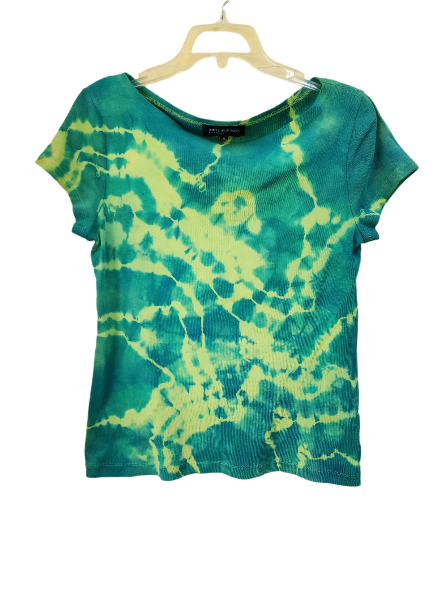 Medium Blue Agate Geode Tie Dye Top