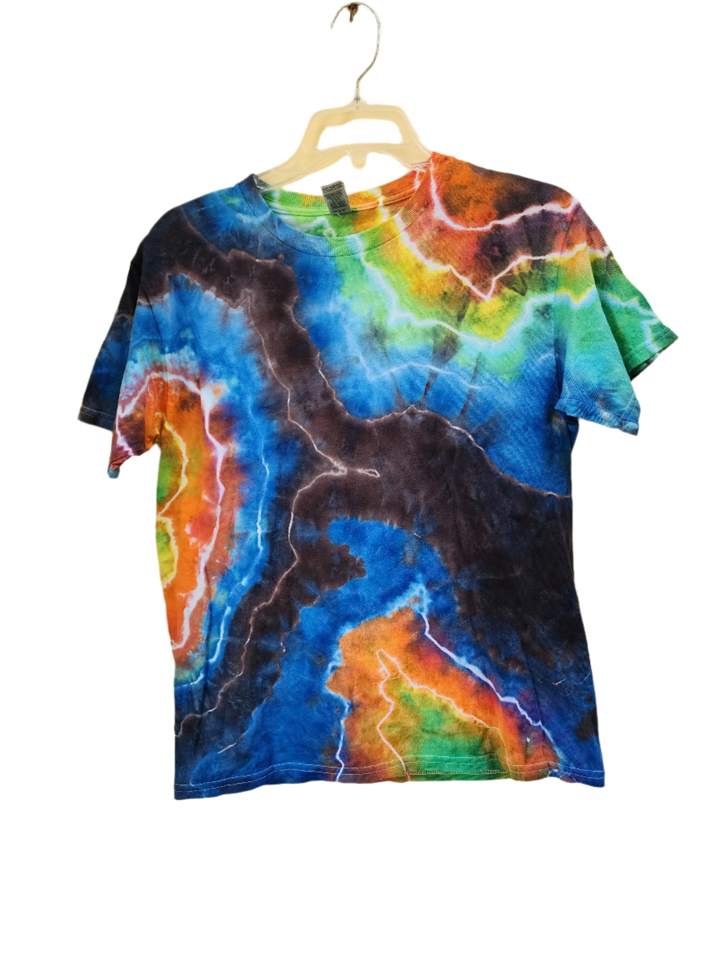 Youth large Bright Geode Tie Dye Unisex T-Shirt