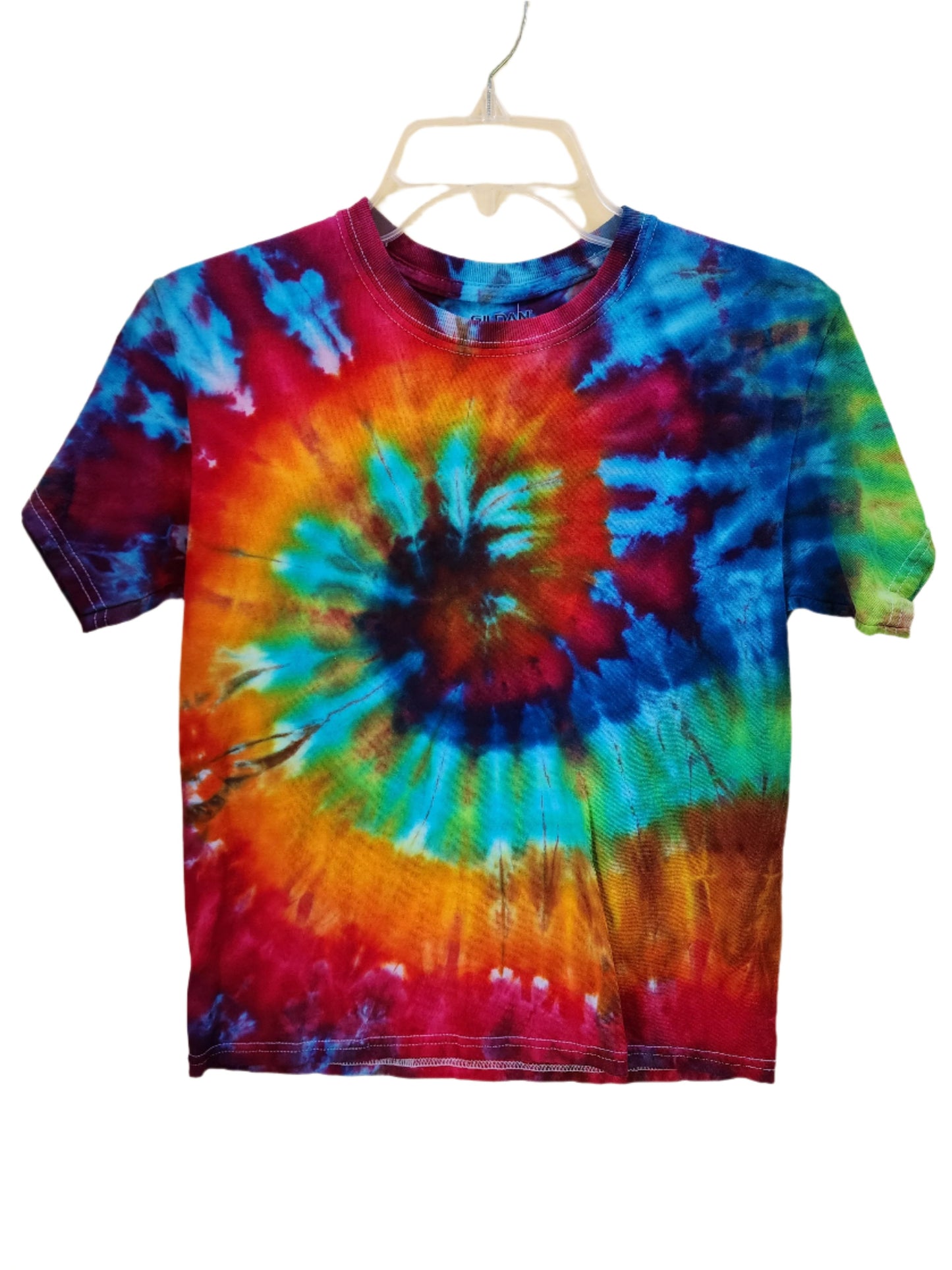 Youth Medium Rainbow Spiral Tie Dye T-Shirt