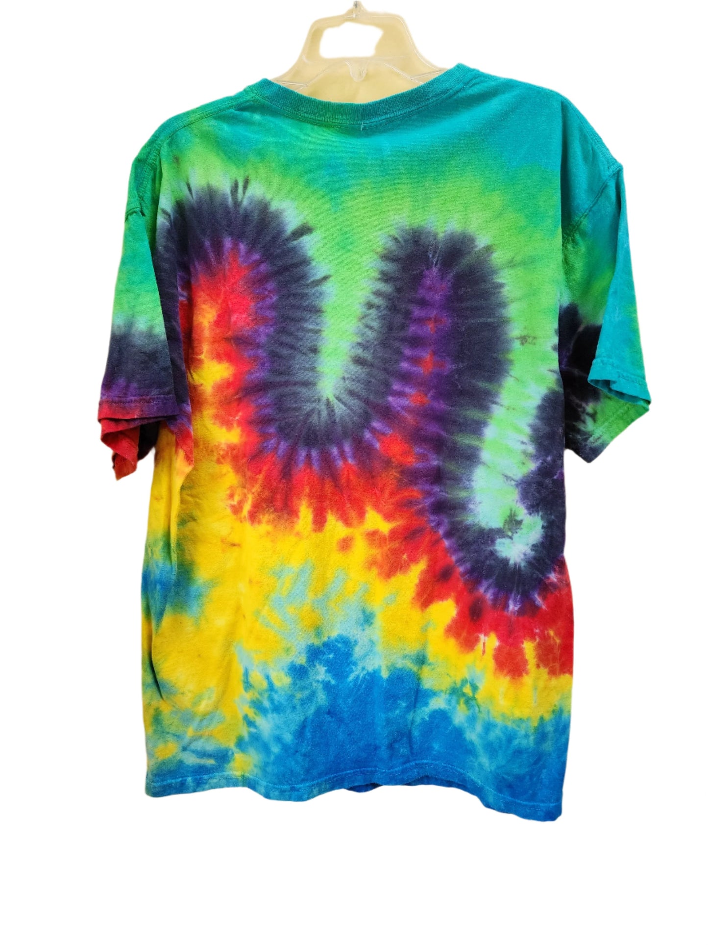 XL Wiggly rainbow tie dye tshirt *minor defect*