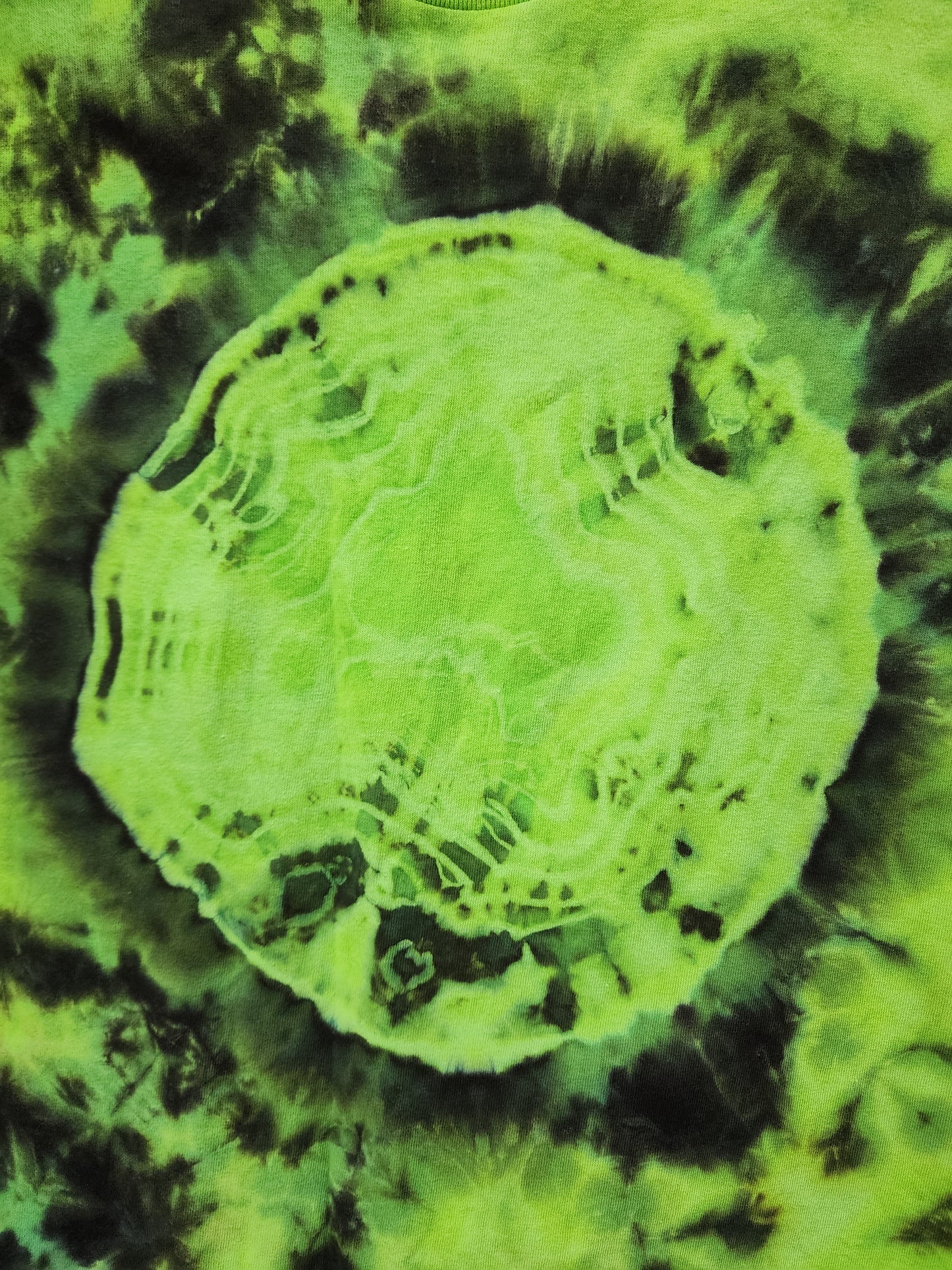 Small Portal lime pop green tie dye tshirt