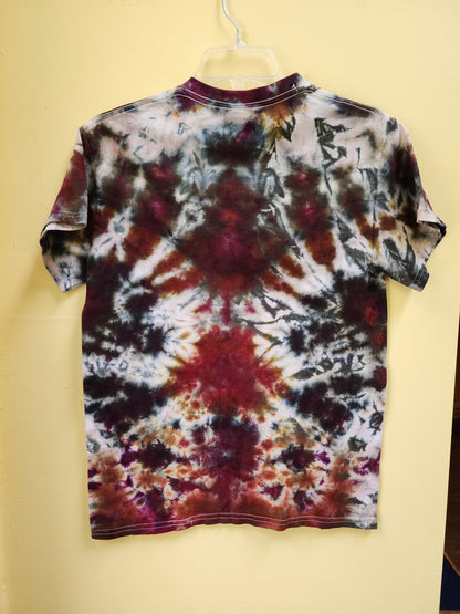 Youth Small neutral mandala tie dye tshirt