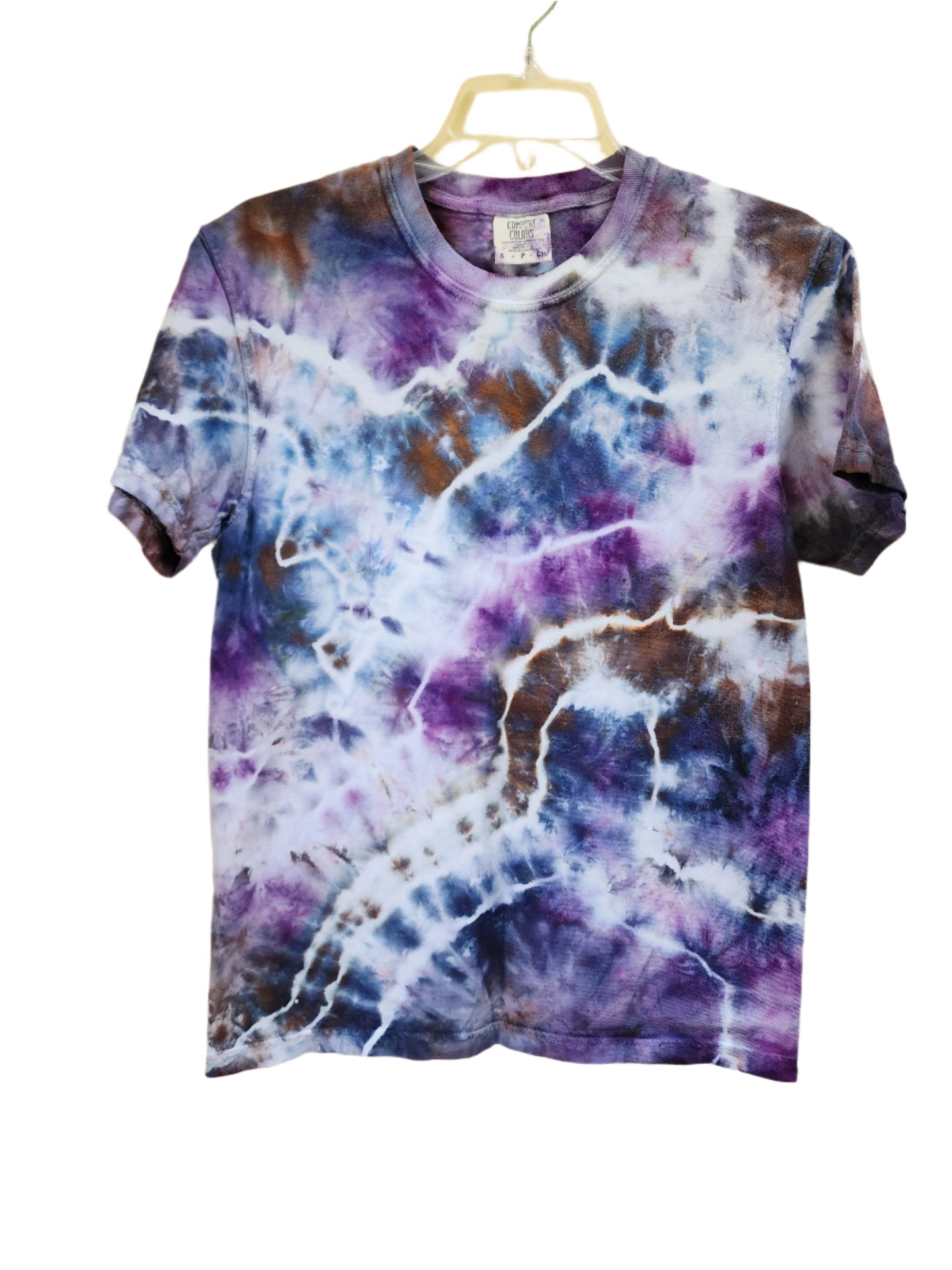 Small purple vibe geode tie dye tshirt