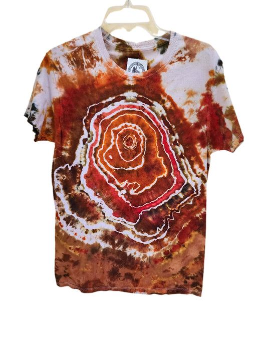 Medium Geode Portal Tie Dye Neutral T-Shirt