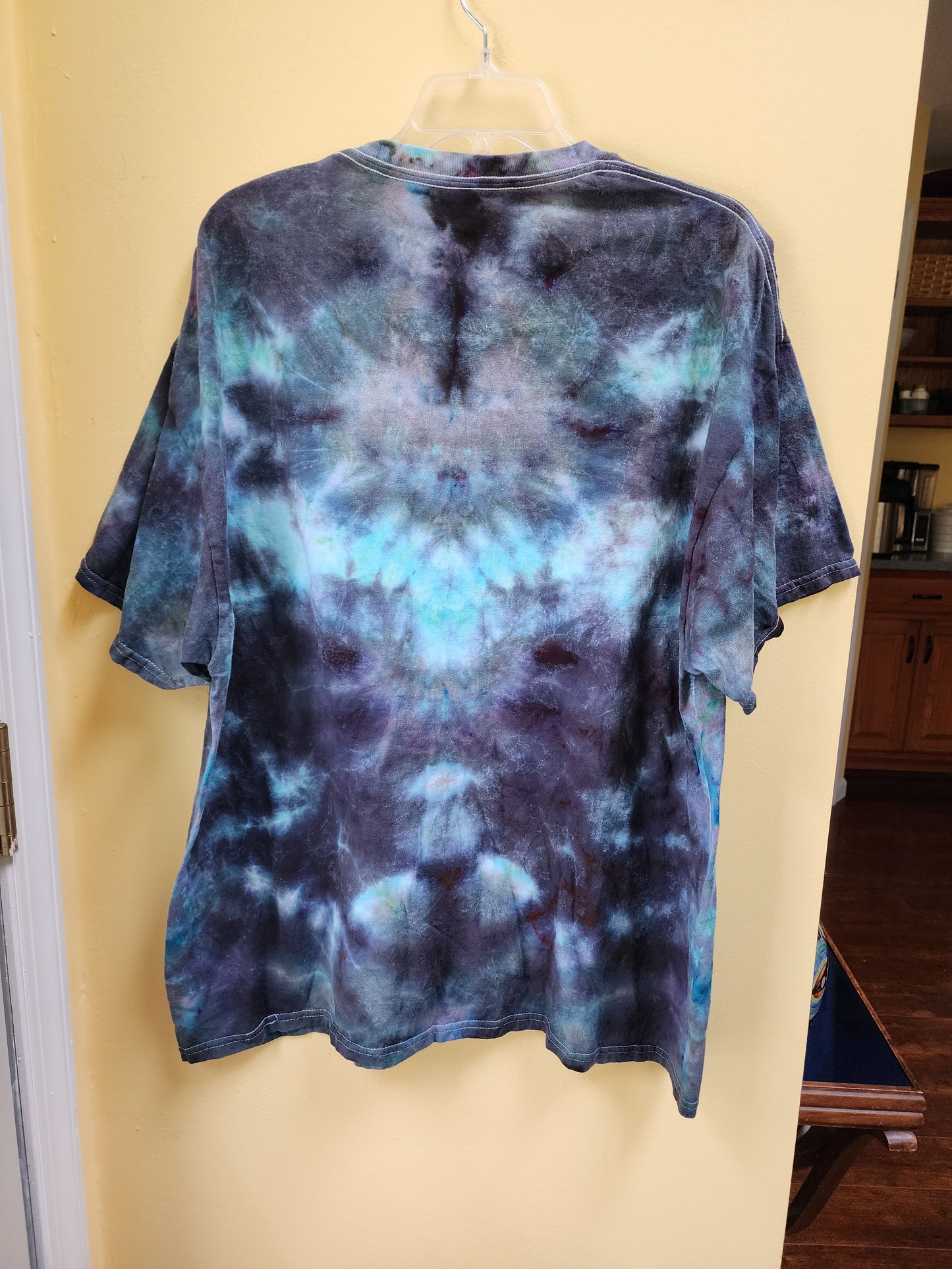 2X Blue gray unisex tie dye tshirt