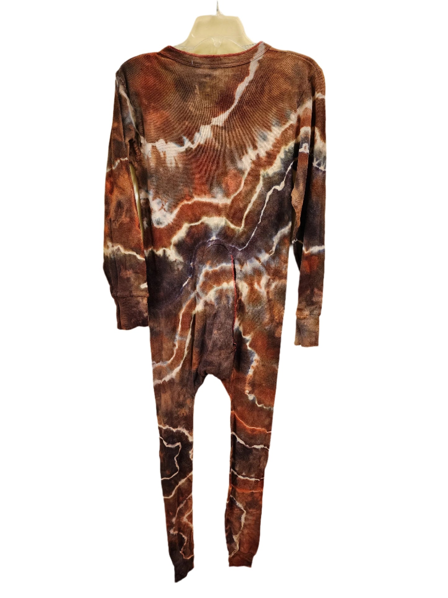 Small Neutral Geode Tie Dye Pajamas Union Suit