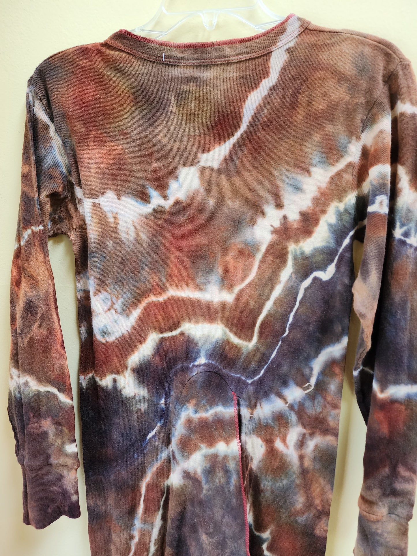 Small Neutral Geode Tie Dye Pajamas Union Suit