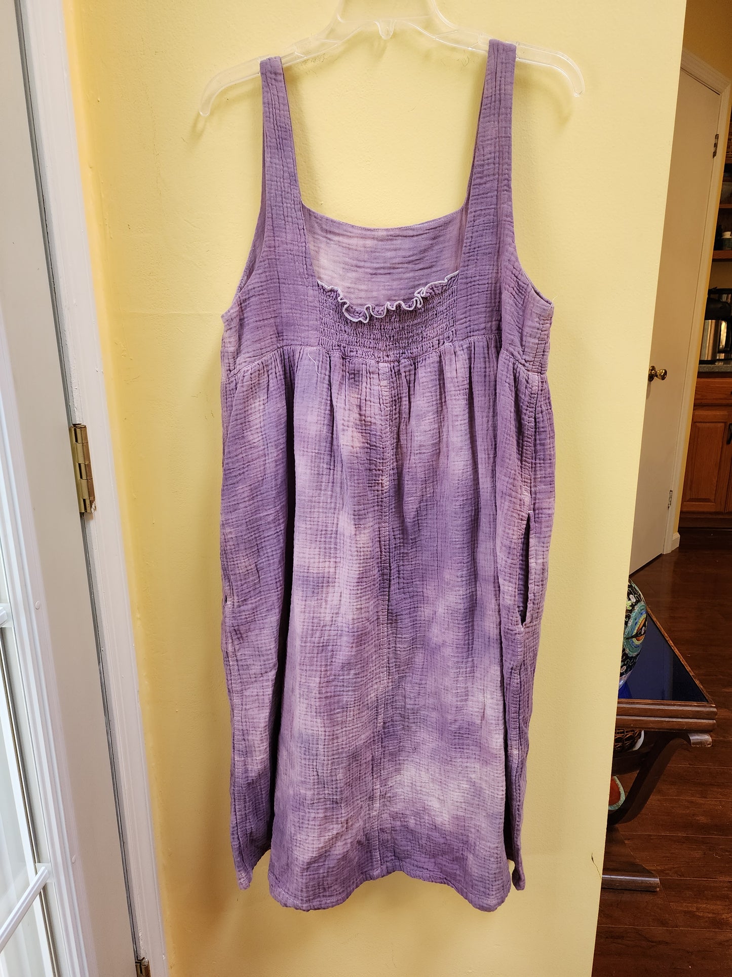 Large Merry Mushroom Tie Dye Purple Dress