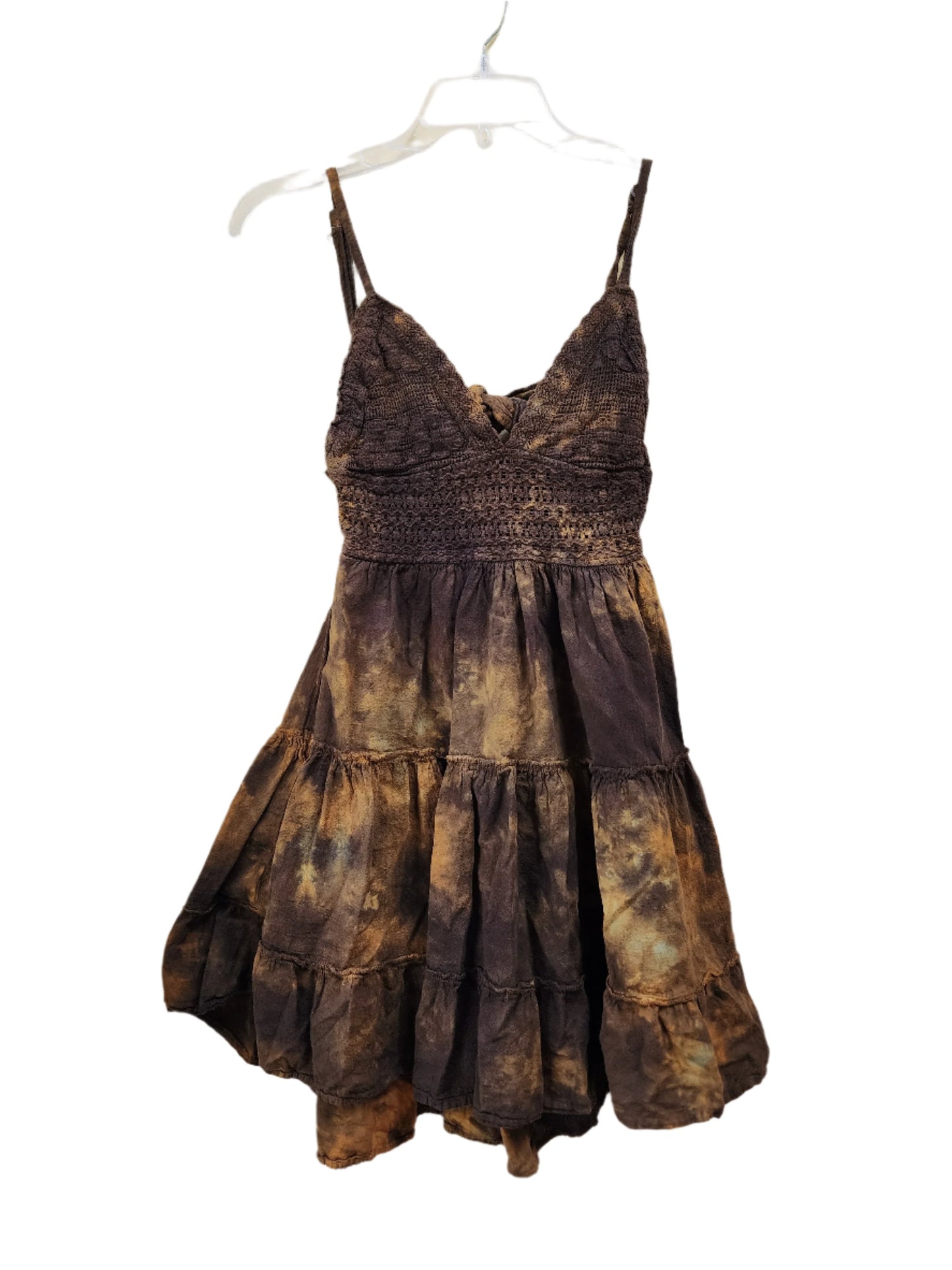 Small Boho Neutral Tank Tie Dye Dress