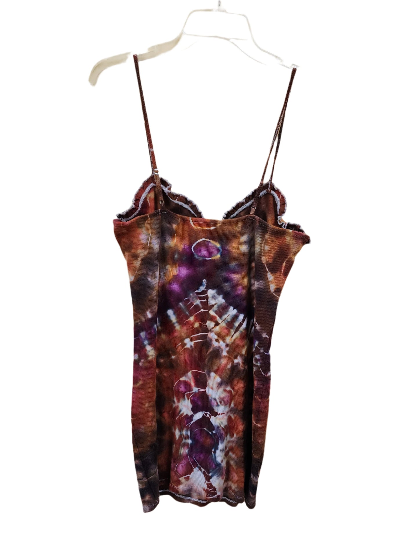 XL Neutral Psychedelic Tie Dye Dress