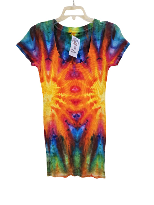 Large Bodycon Tie Dye Rainbow Dress