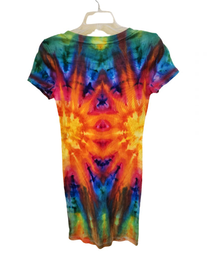 Large Bodycon Tie Dye Rainbow Dress