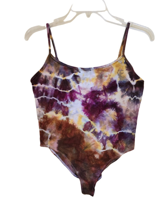 Medium Neutral geode tie dye bodysuit