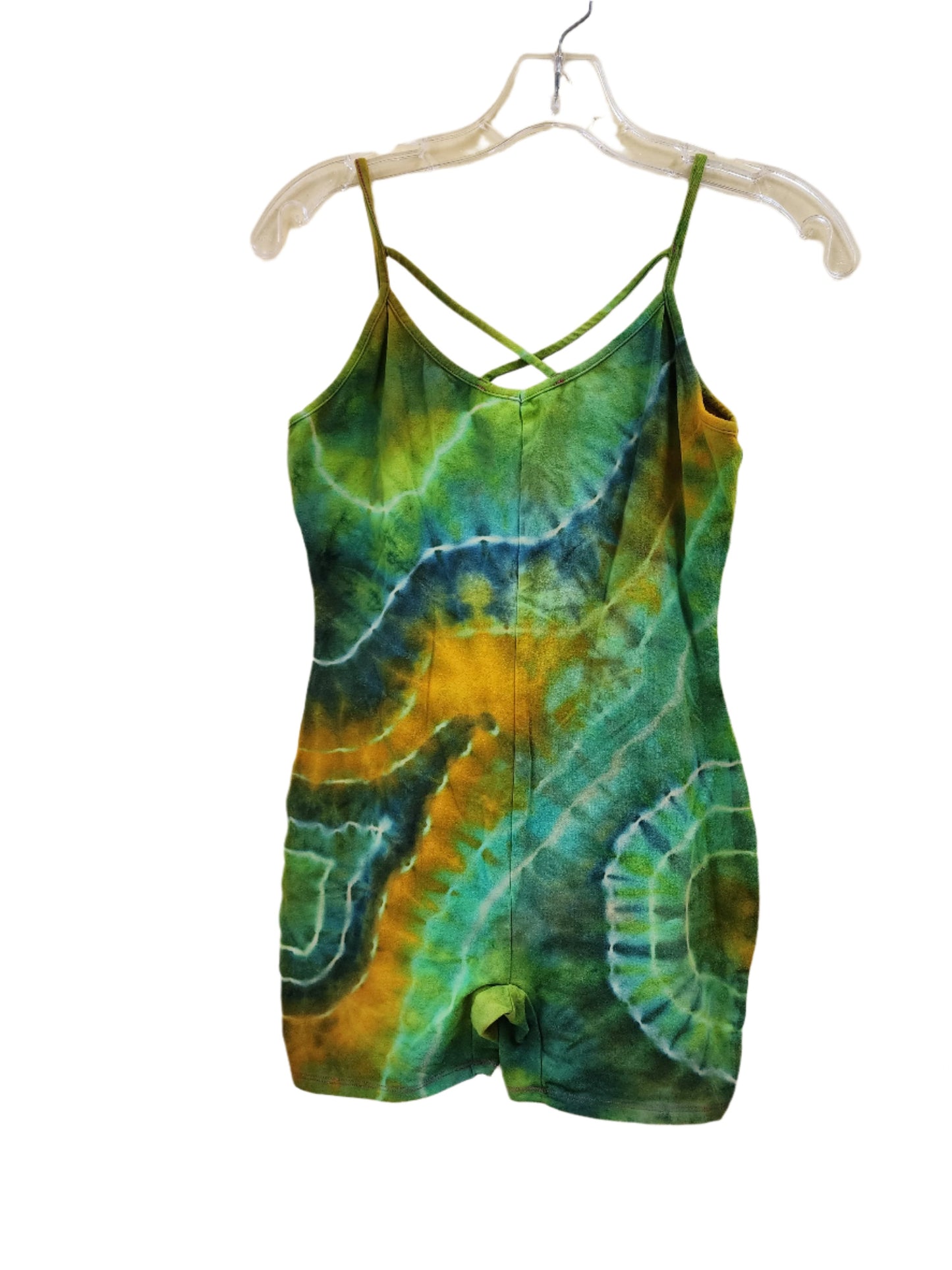 Medium Shorty Caged Catsuit Geode Tie Dye