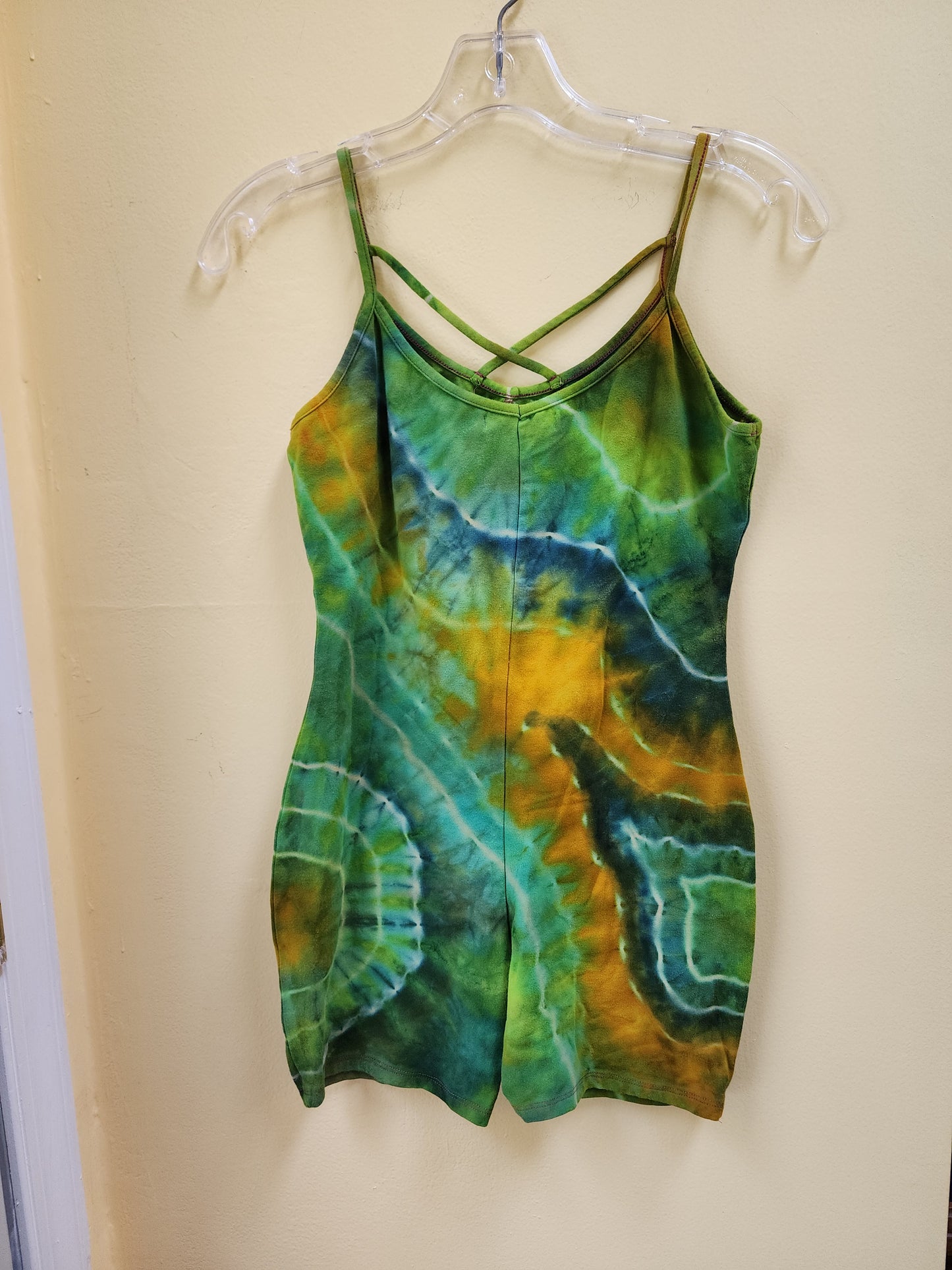 Medium Shorty Caged Catsuit Geode Tie Dye