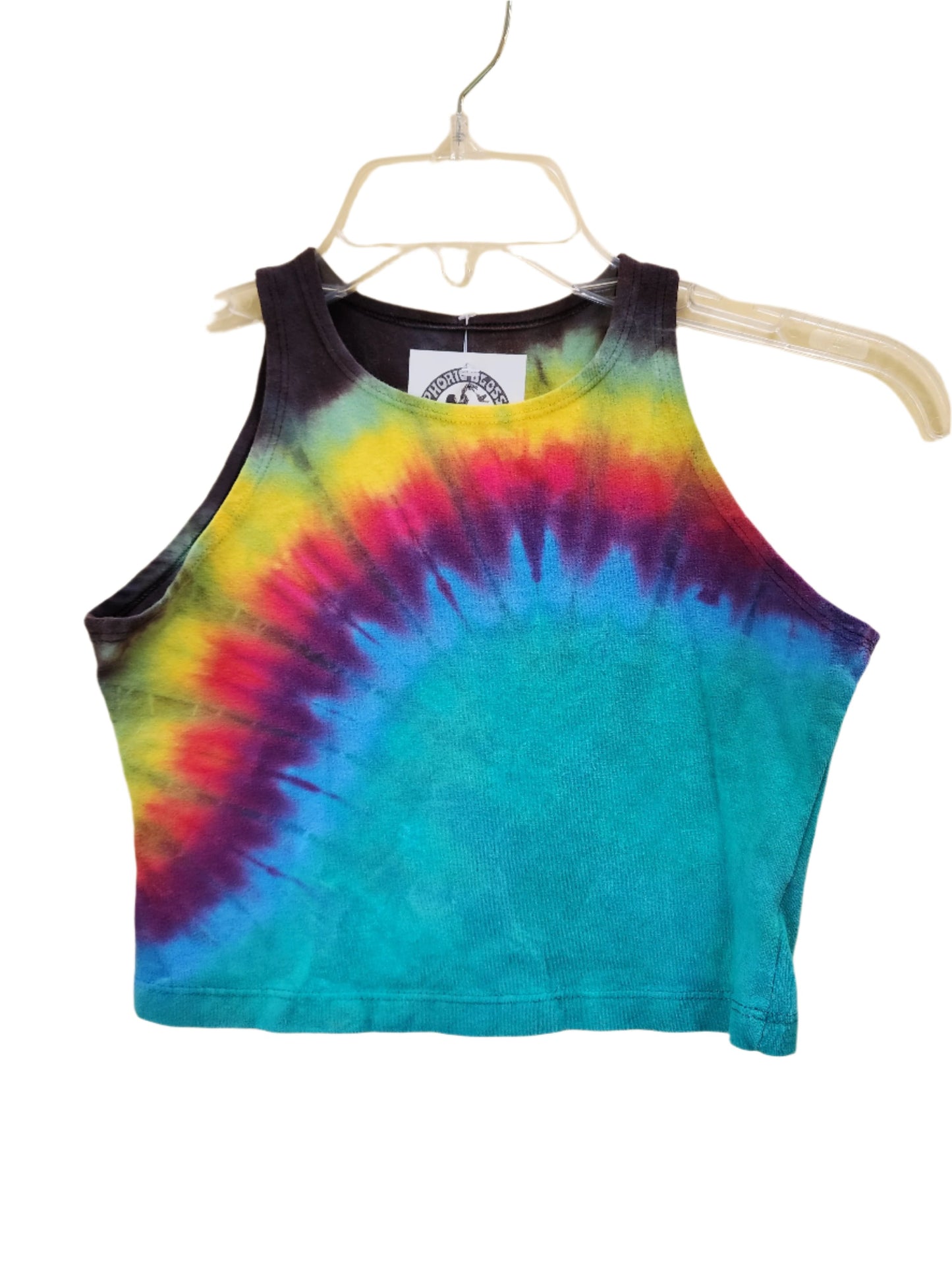 Small Rainbow Tie Dye Crop Top