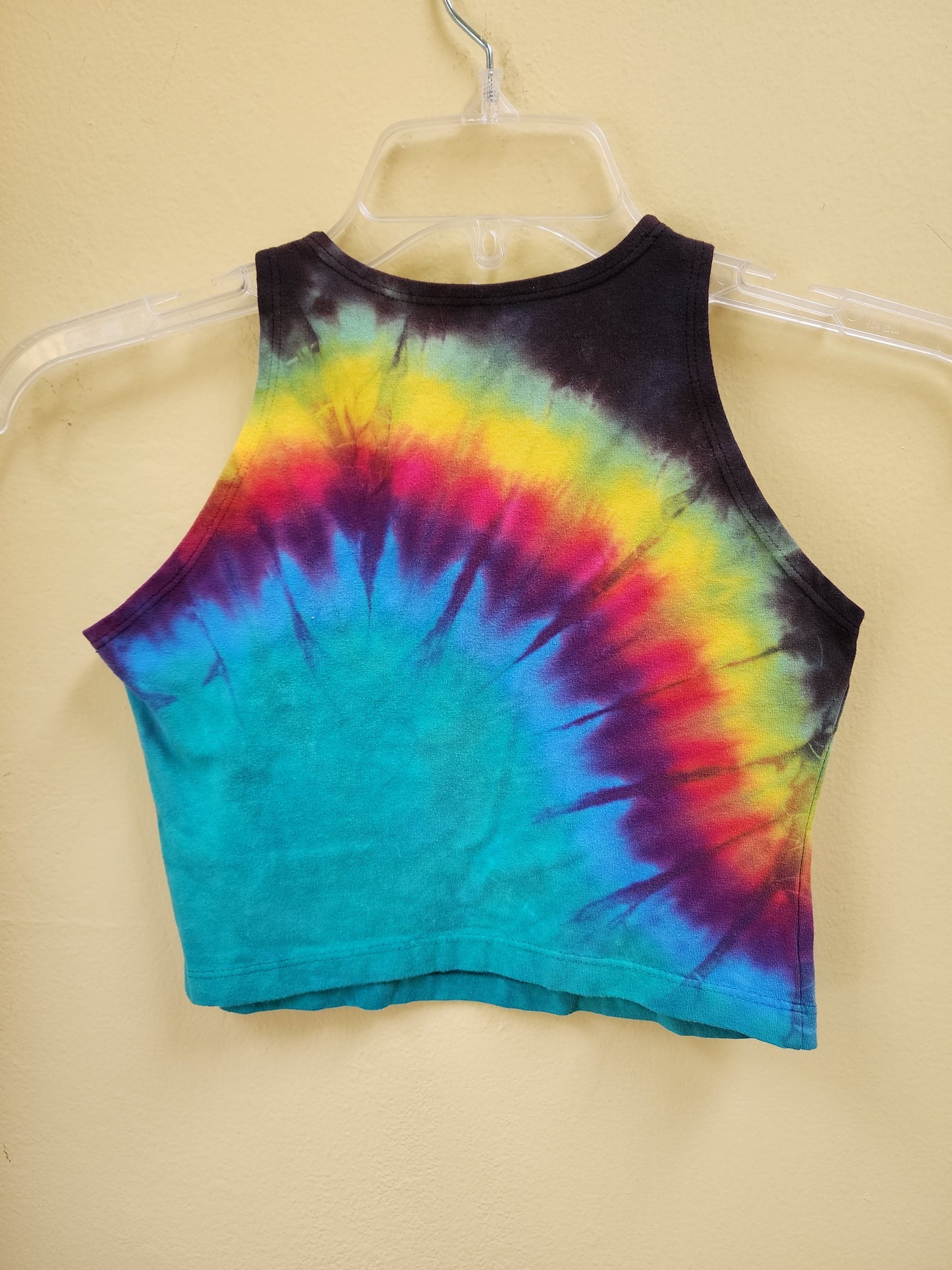 Small Rainbow Tie Dye Crop Top