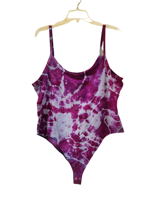 3x Raspberry Geode Tie Dye Bodysuit