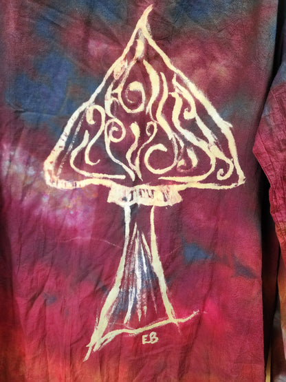Large Boho Hand Painted Tie Dye Dress