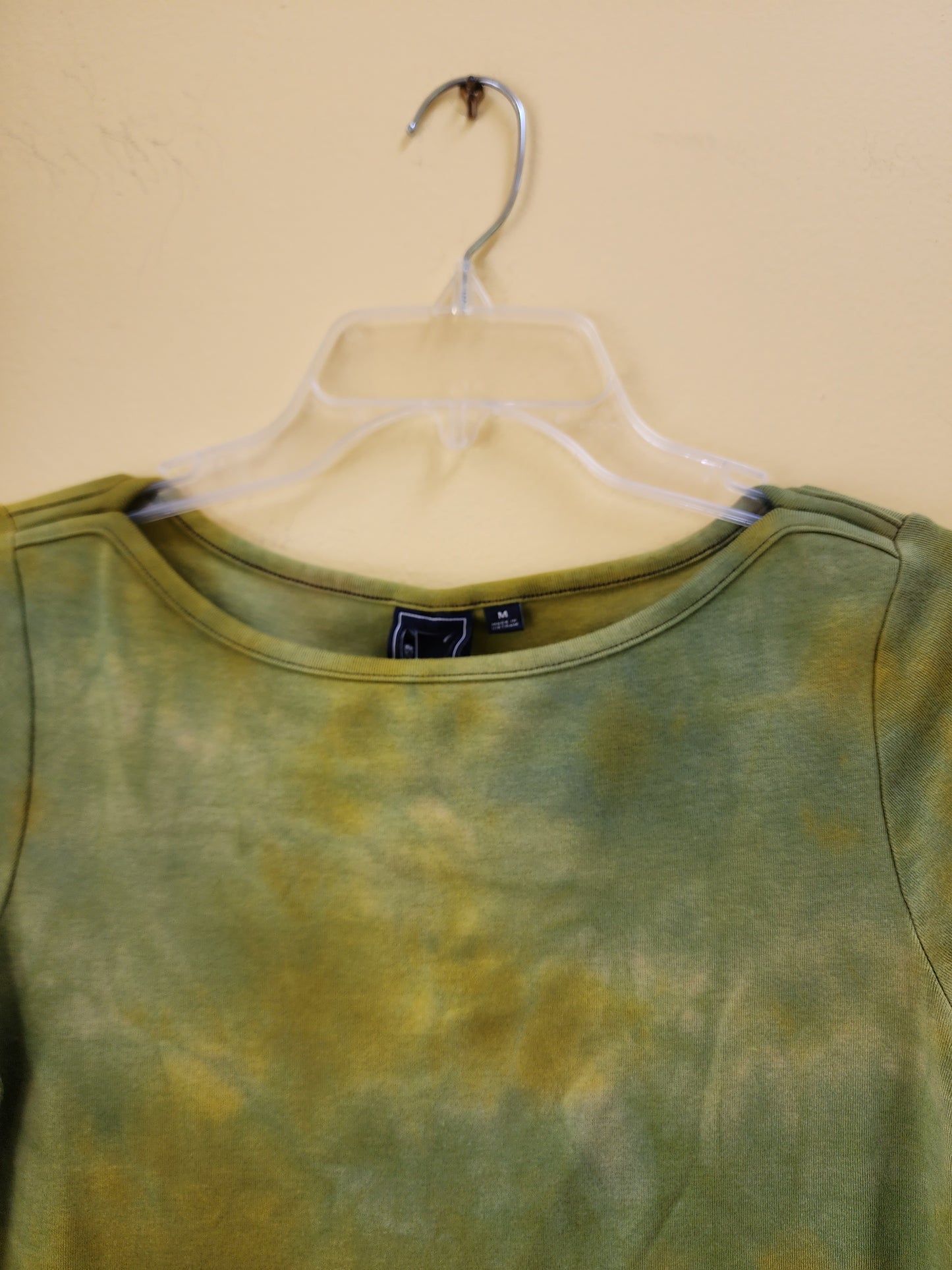 Medium Melty Green Vibe Tie Dye 3/4 sleeve dress