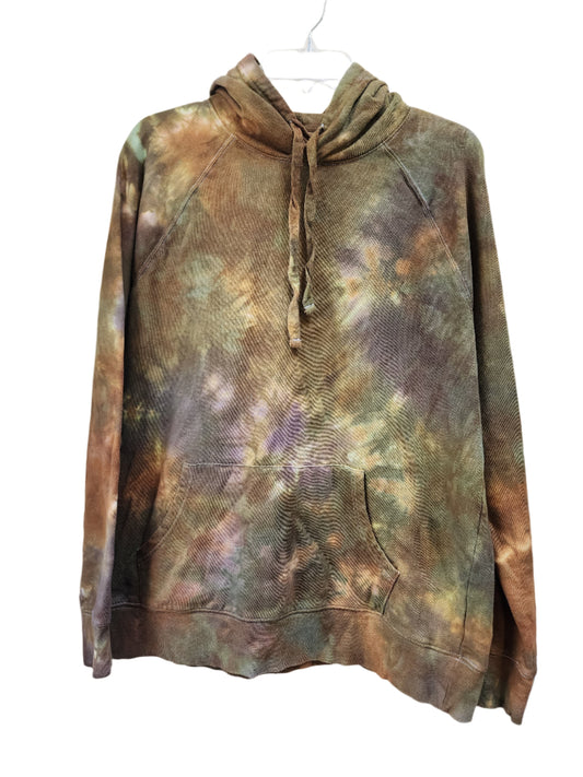 Large Melty Neutral Tie Dye Hoodie Unisex