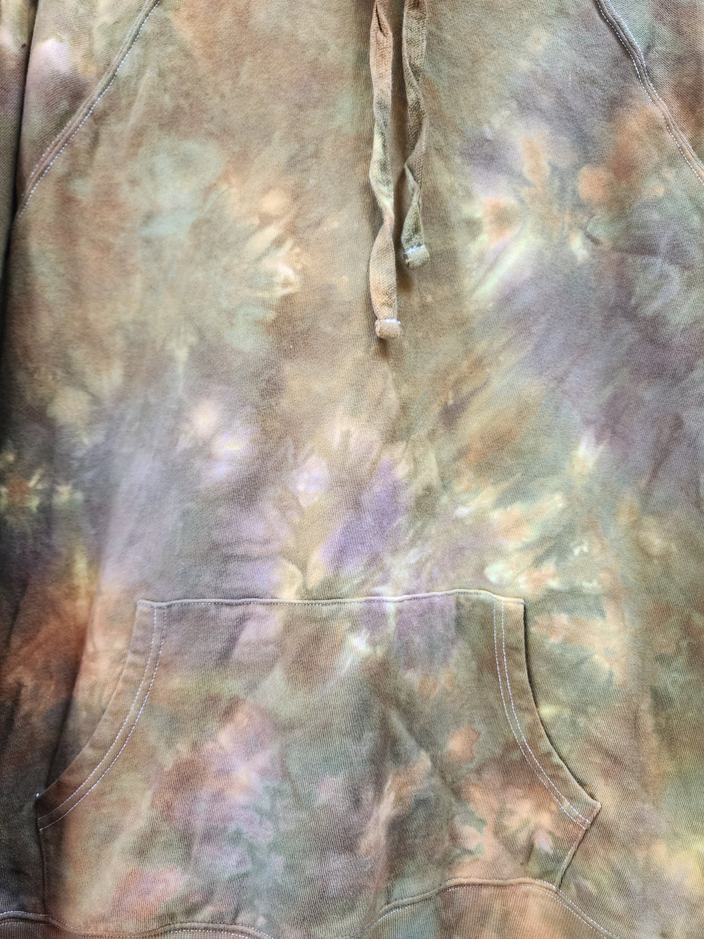 Large Melty Neutral Tie Dye Hoodie Unisex