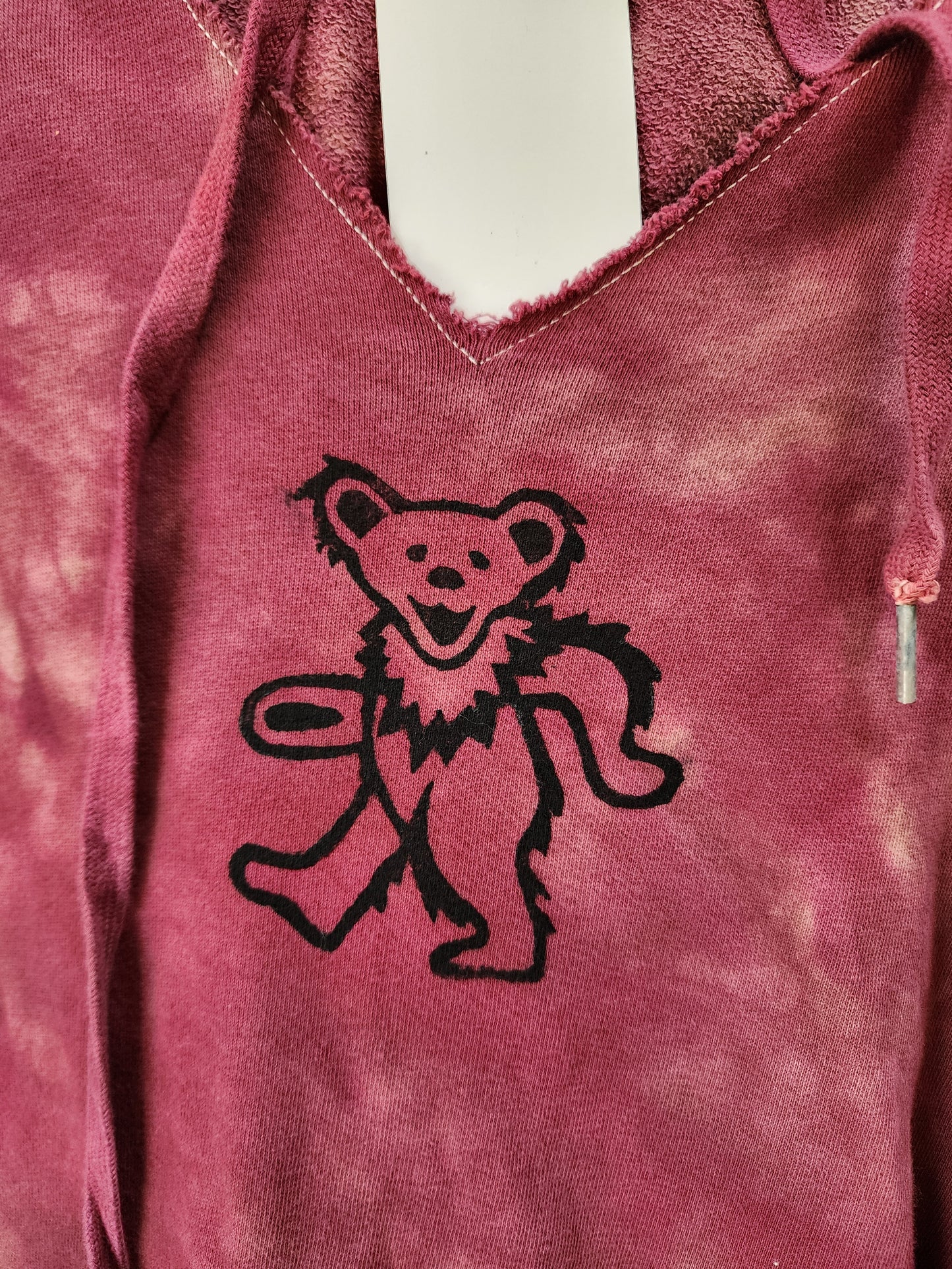 2x Dancing Bear Peek-a-boo tie dye hoodie