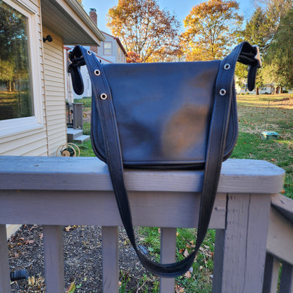 COACH Vintage Patricia's Legacy Leather Crossbody Bag 9951 Black USA