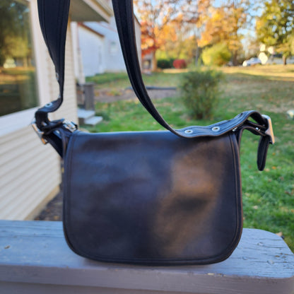 COACH Vintage Patricia's Legacy Leather Crossbody Bag 9951 Black USA