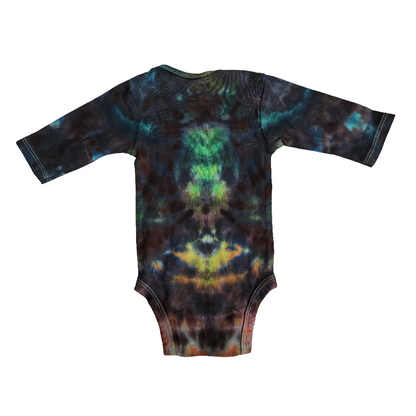 Dancing Bear Tie Dye Baby Onesie 0-3 Months