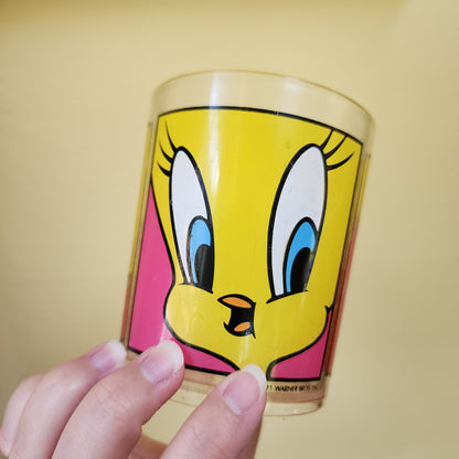 Vintage 1991 Tweety Bird Plastic Drinking Cup 90s Nostalgic Drinkware