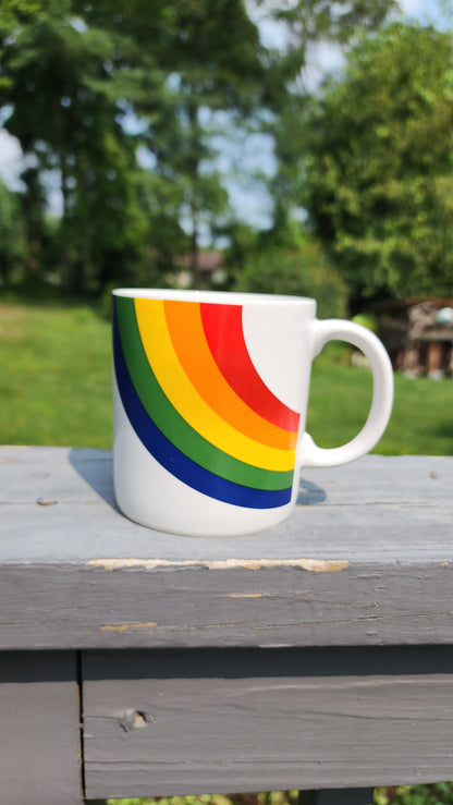Vintage Rainbow Mug Coffee Cup 1987 FTD Made In Korea