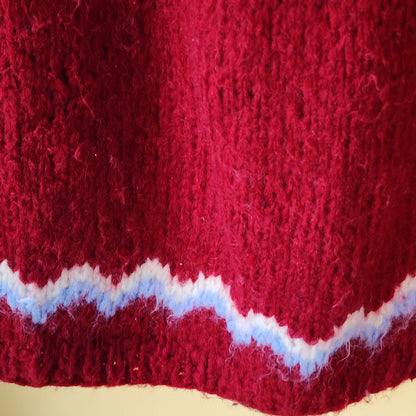 Vintage Fair Isle Chunky Handknit Italian Wool Sweater