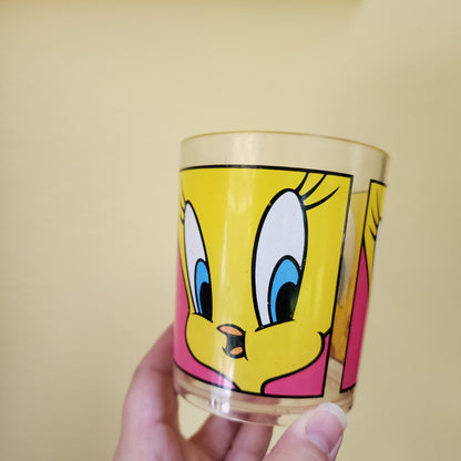Vintage 1991 Tweety Bird Plastic Drinking Cup 90s Nostalgic Drinkware